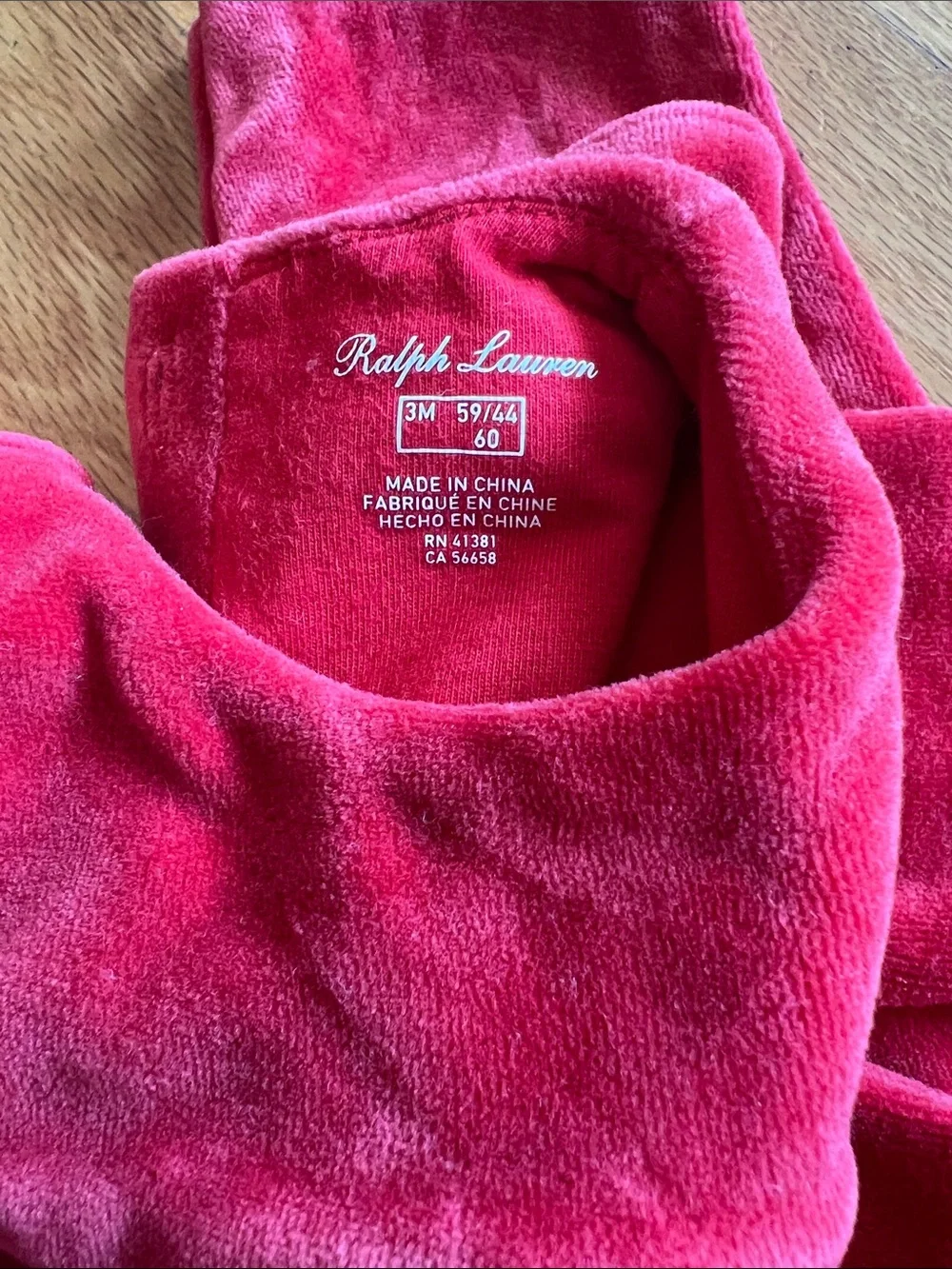 Ralph Lauren Velour A-Line Dress & Ruffled Coverall Baby Girl Size 3 Months